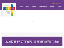 Tablet Screenshot of dynamickidsny.com